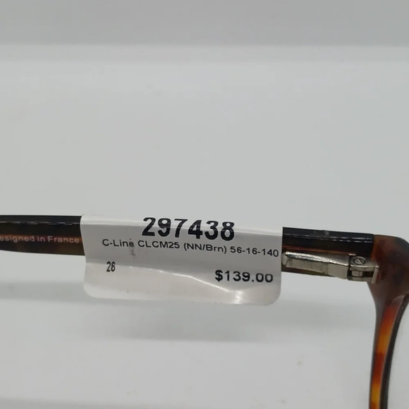 NWT UNISEX C-LINE EYEGLASS FRAMES CLCM25 BROWN - Picture 5 of 5